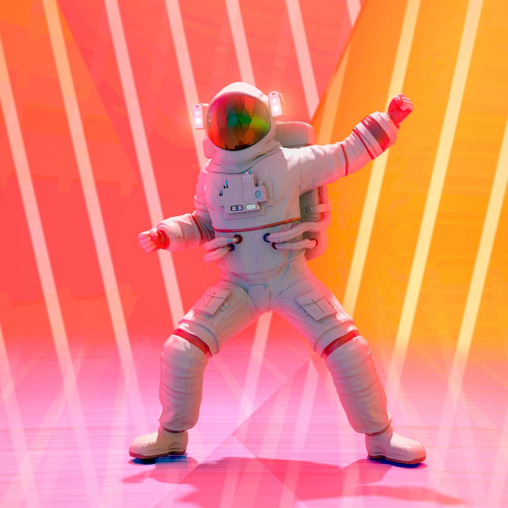 astronaut pin up